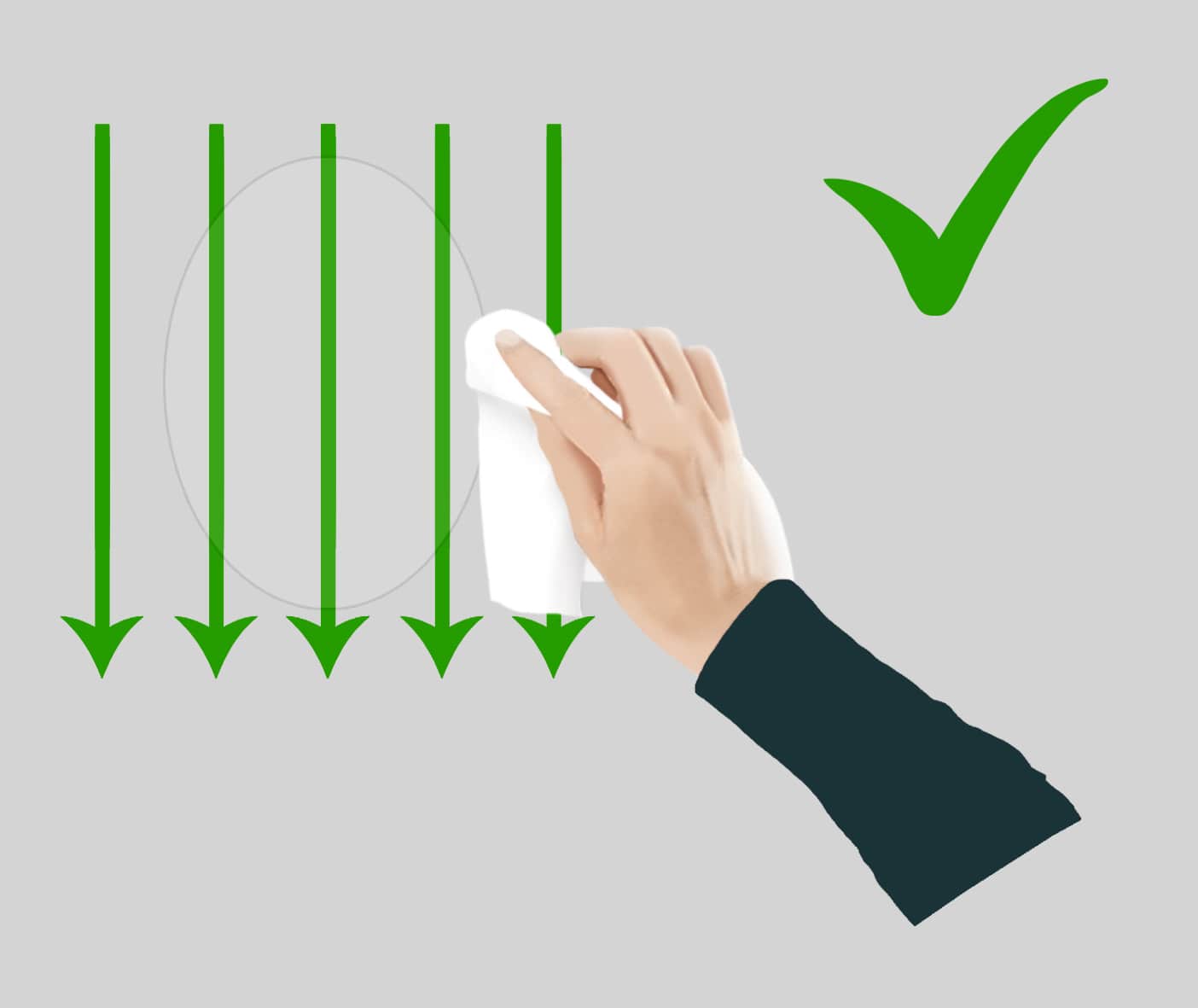 Правильна схема протирання пам'ятника