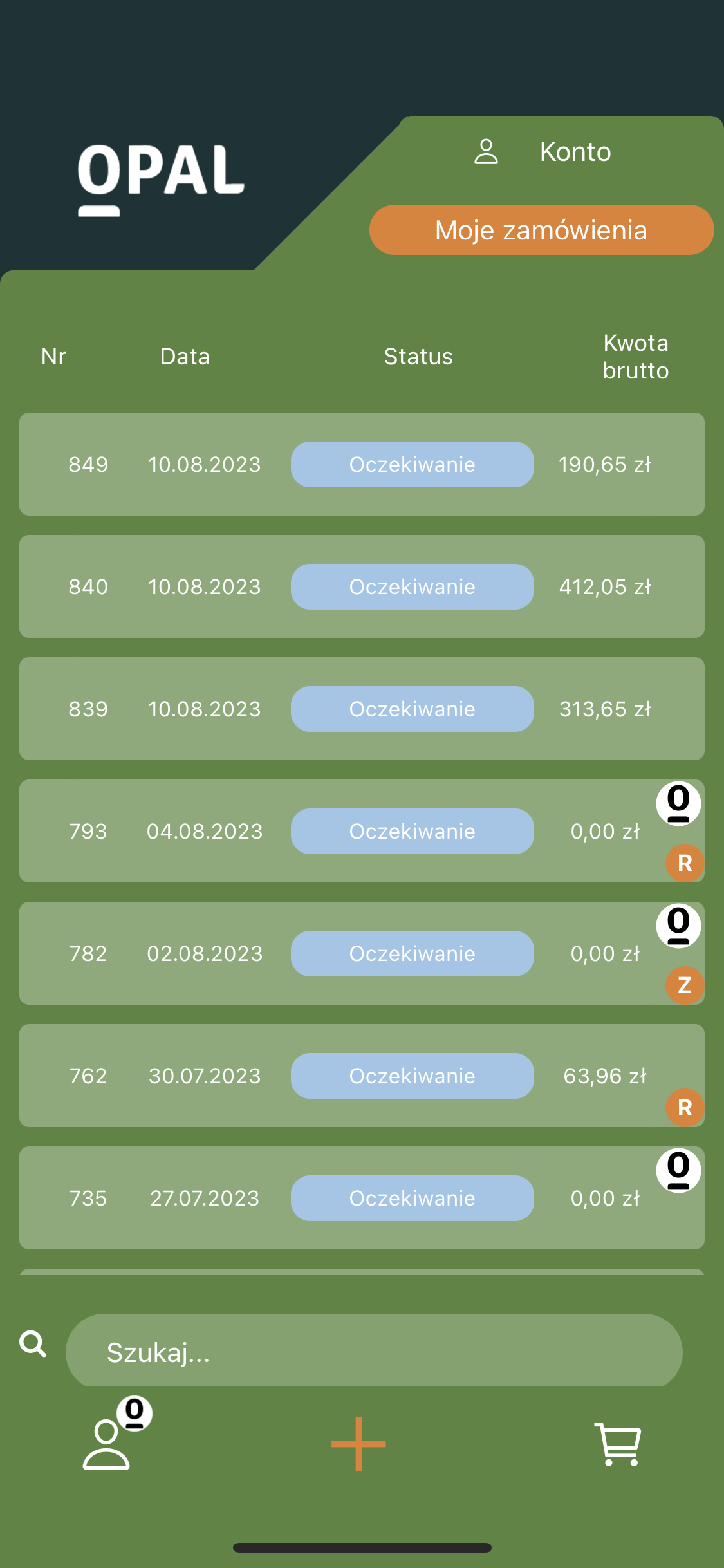 zamówienia z gotowymi projektami
